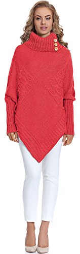 Merry Style Poncho Ropa Mujer M83N4 (Coralino, One Size)